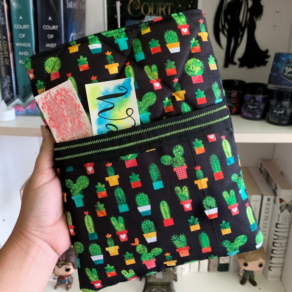 Lovely Cactus themed Booksleeve